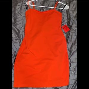 Orange Casual Dress